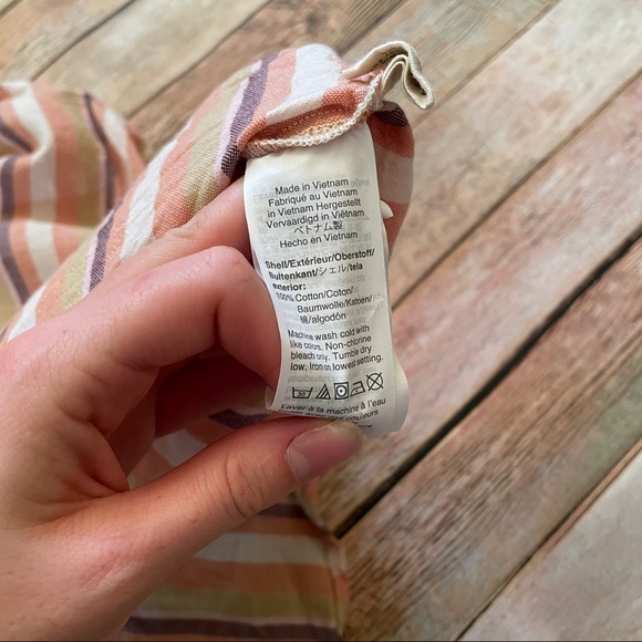 Madewell Button-Back Shirt in Rainbow Stripe - Picture 4 of 5